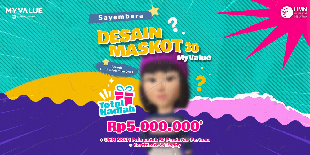 Lomba Sayembara 3D Design Mascot MyValue x Universitas Multimedia Nusantara